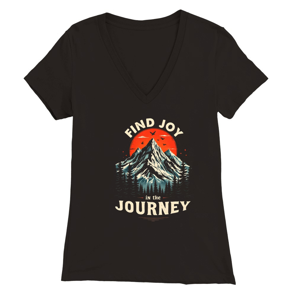 Find joy in the journey 07 Premium Womens V-Neck T-shirt