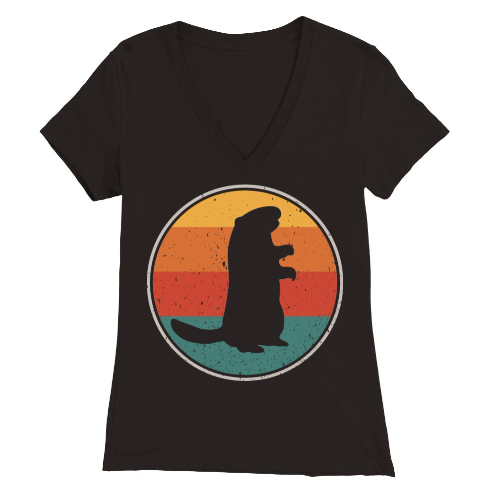 Happy Groundhog birthday decoration 2 February 2nd Premium Womens V-Neck T-shirt