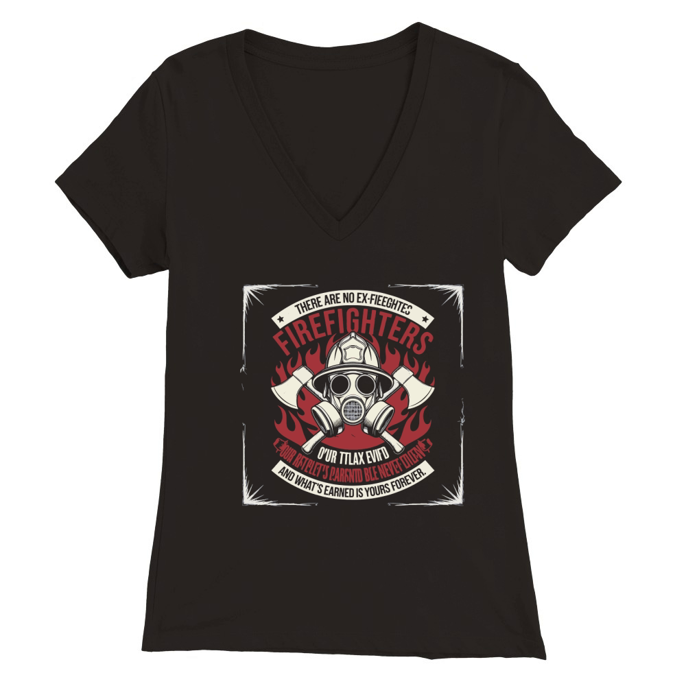 There are no ec firefighters 1 Premium Womens V-Neck T-shirt