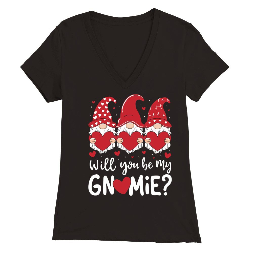 will you be my gnomie 15 Premium Womens V-Neck T-shirt