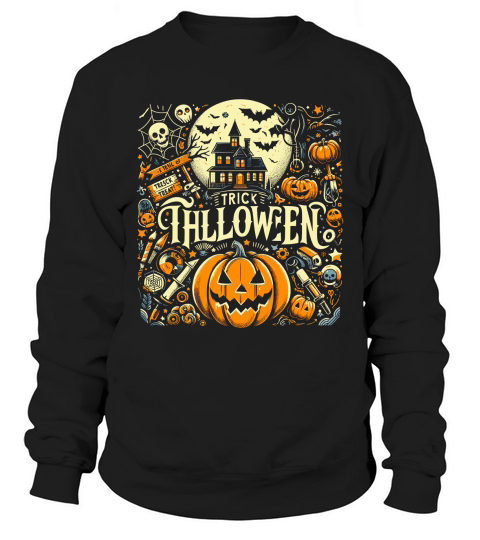 trick i halloween Sweatshirt Unisex