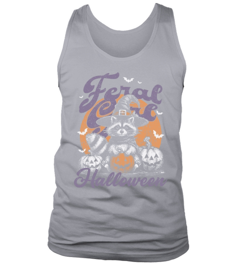 Feral girl Halloween Raccoon D Color Tank Top Unisex