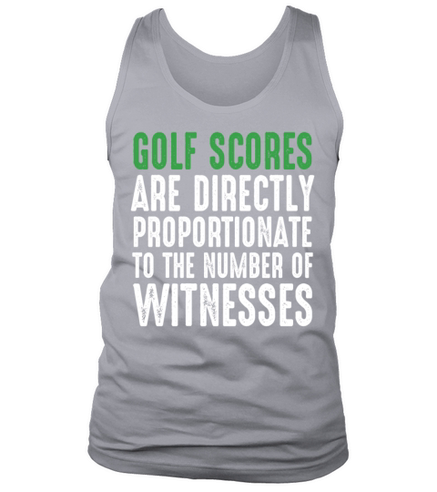 Funny Golf Shirt Golf Scores Tank Top Unisex