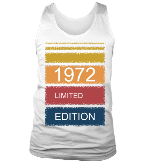 Retro-Vintage limited edition 1972 Tank Top Unisex