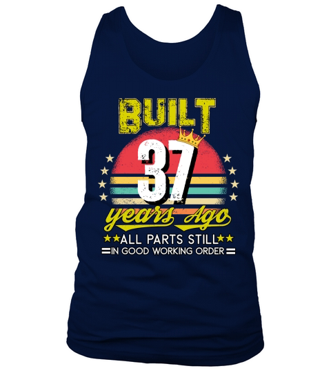Vintage Birthday 37 Tank Top Unisex