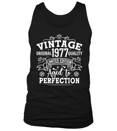 Vintage Birthday TShirt Design Bundle 1977 Tank Top Unisex