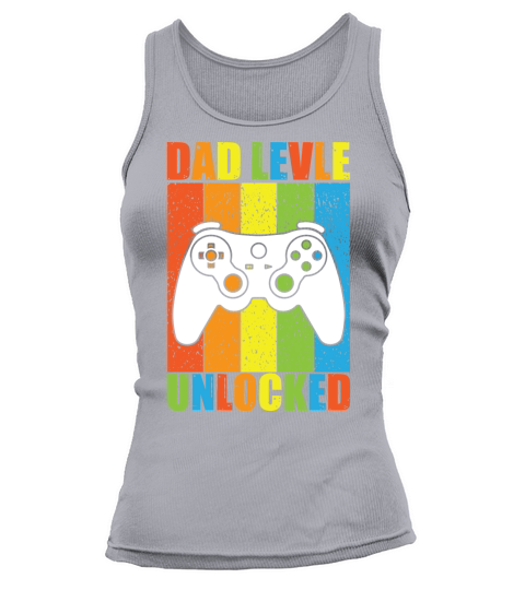 Dad Level Unlocked Funny Fathers Day Gifts Tank top Woman