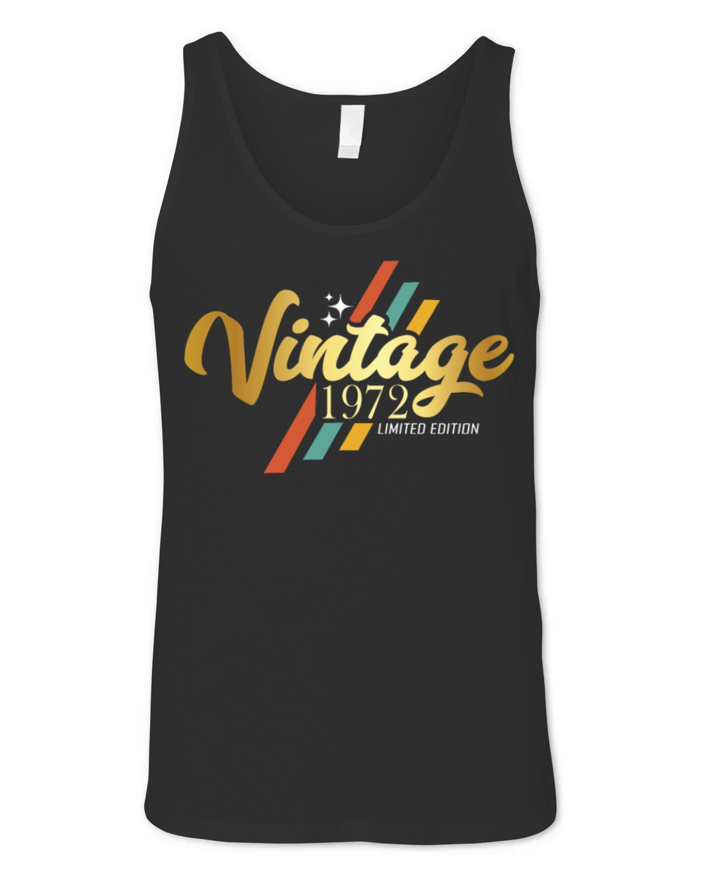 50th Birthday Vintage 1972 Unisex Jersey Tank