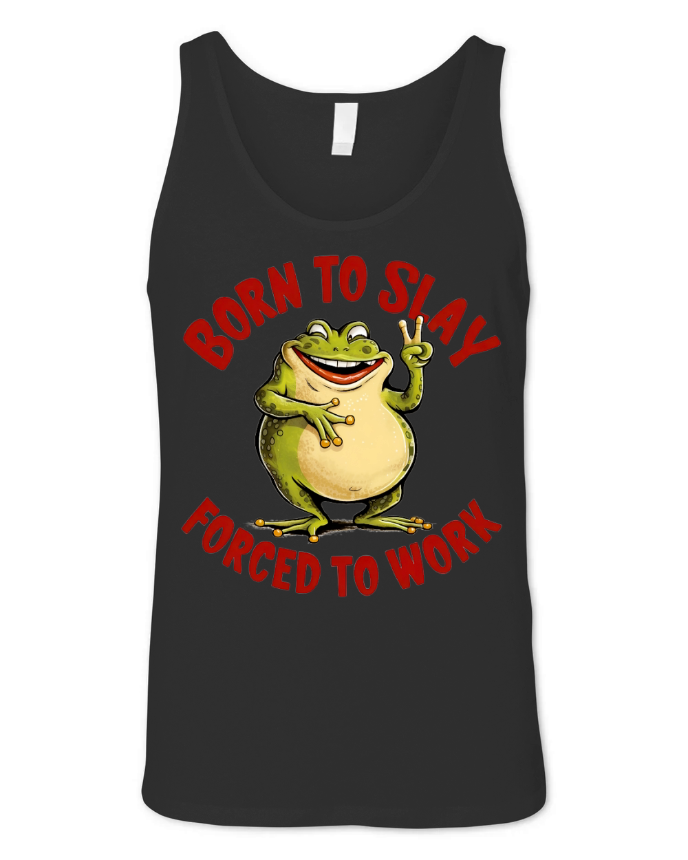 Born To Slay Forced To Work 02 Unisex Jersey Tank