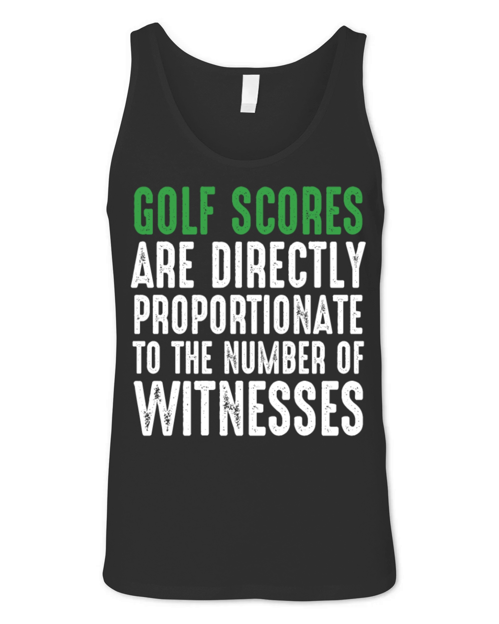 Funny Golf Shirt Golf Scores Unisex Jersey Tank