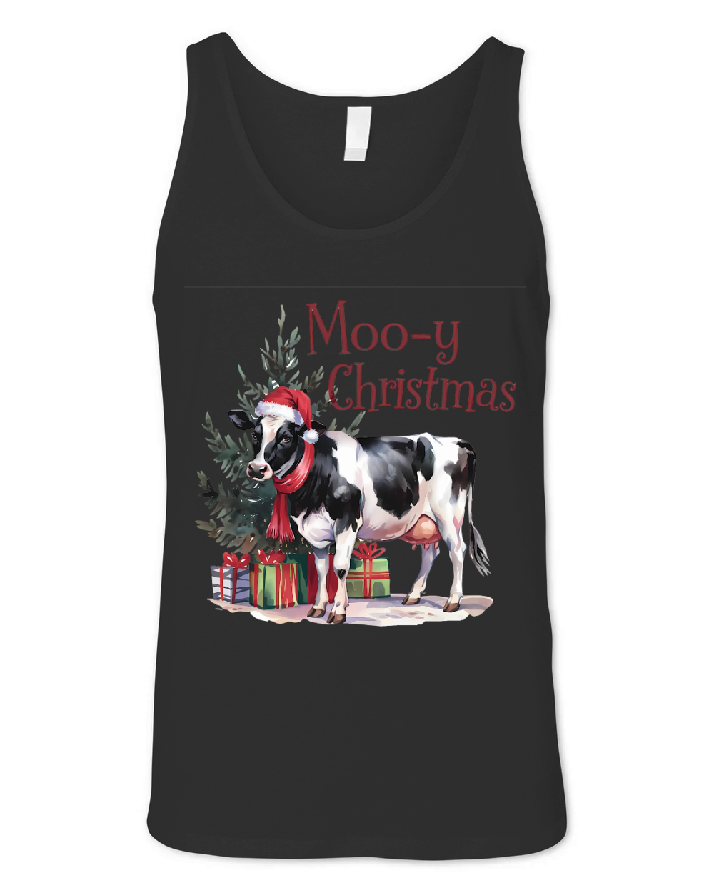 Moo Y Christmas Vintage 02 Unisex Jersey Tank