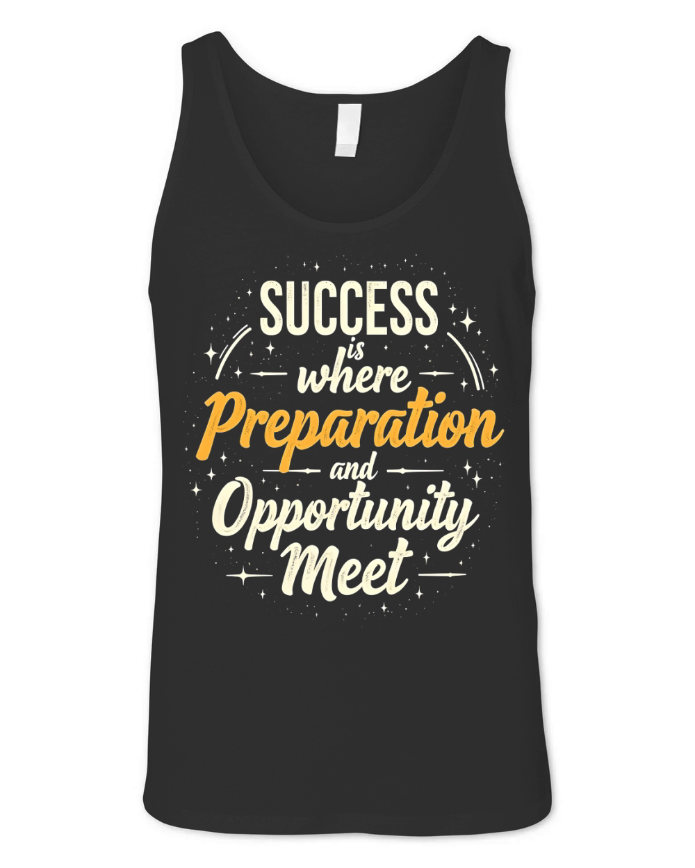 Success is where preparation and opportunity meet Unisex Jersey Tank