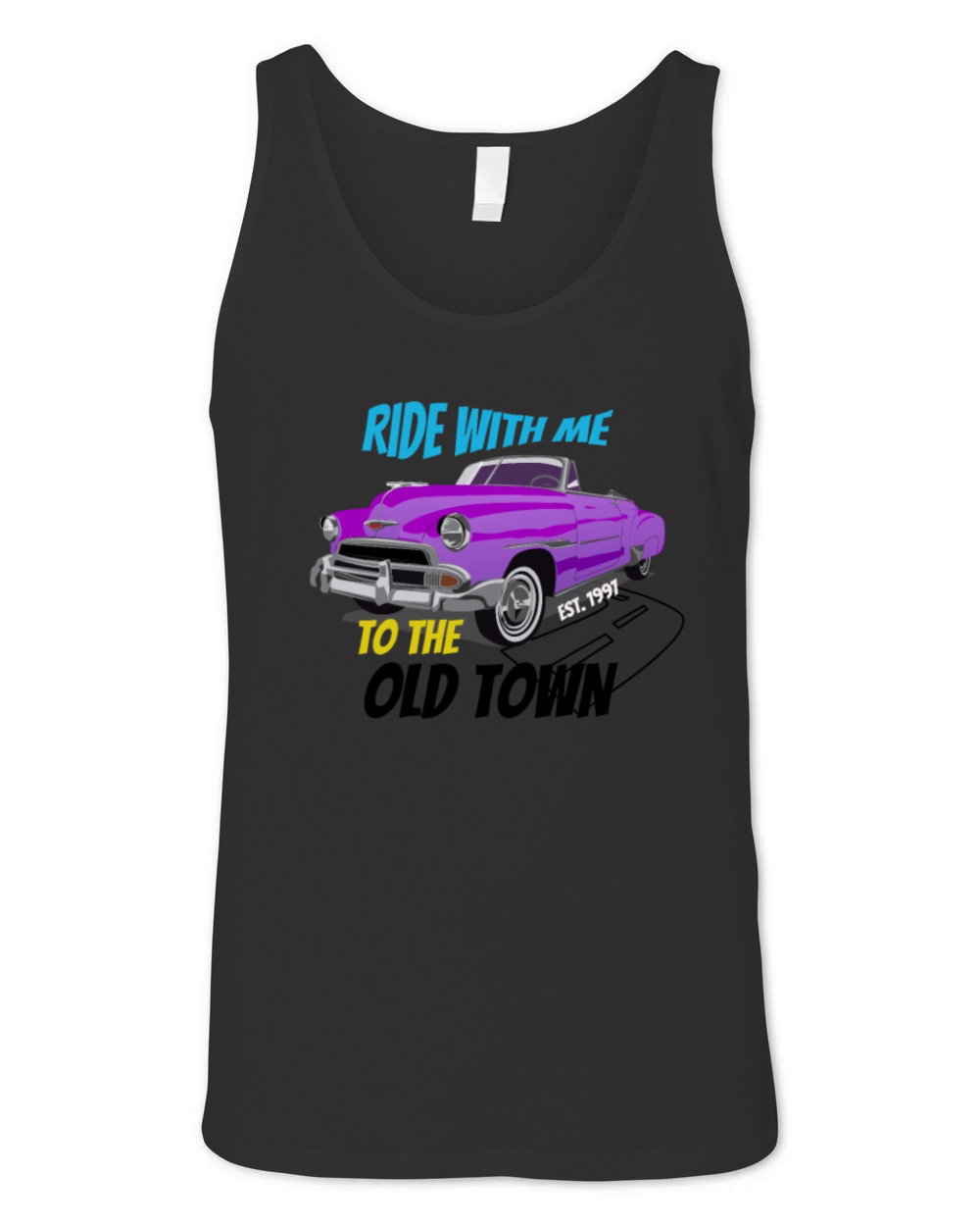 Vintage - Old town road Unisex Jersey Tank