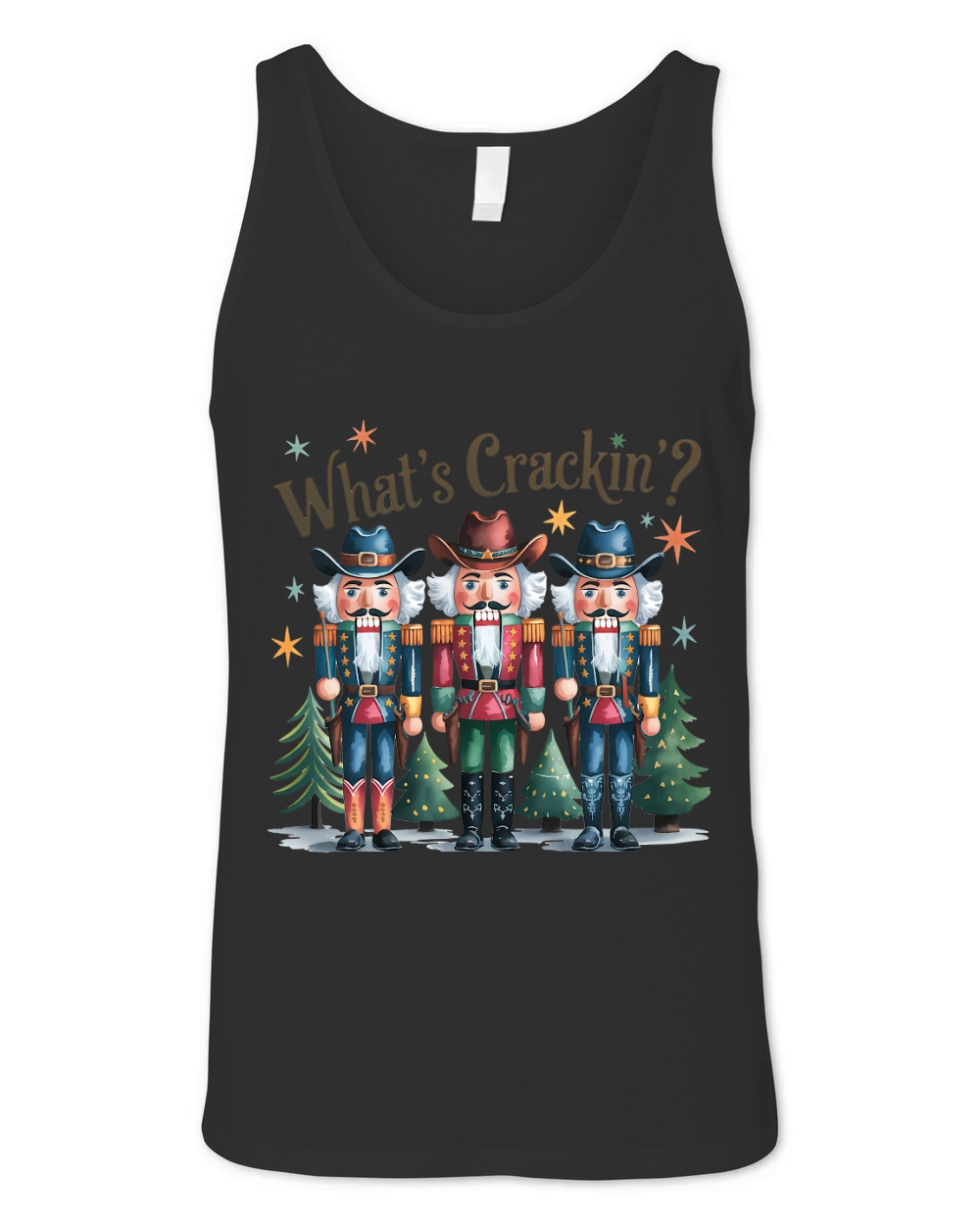 Whats Crackin Vintage Christmas Unisex Jersey Tank