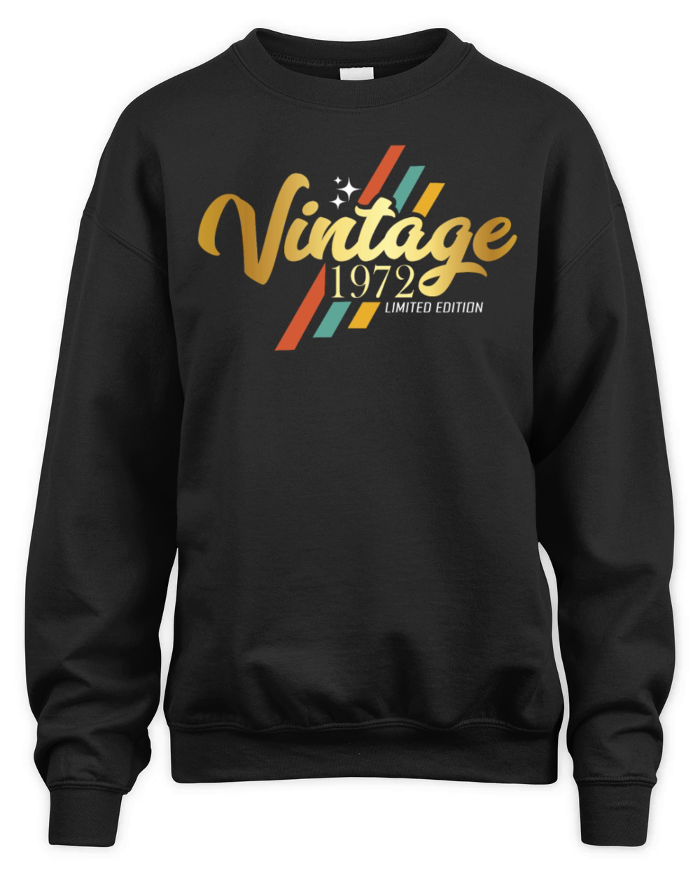 50th Birthday Vintage 1972 Unisex Premium Crewneck Sweatshirt