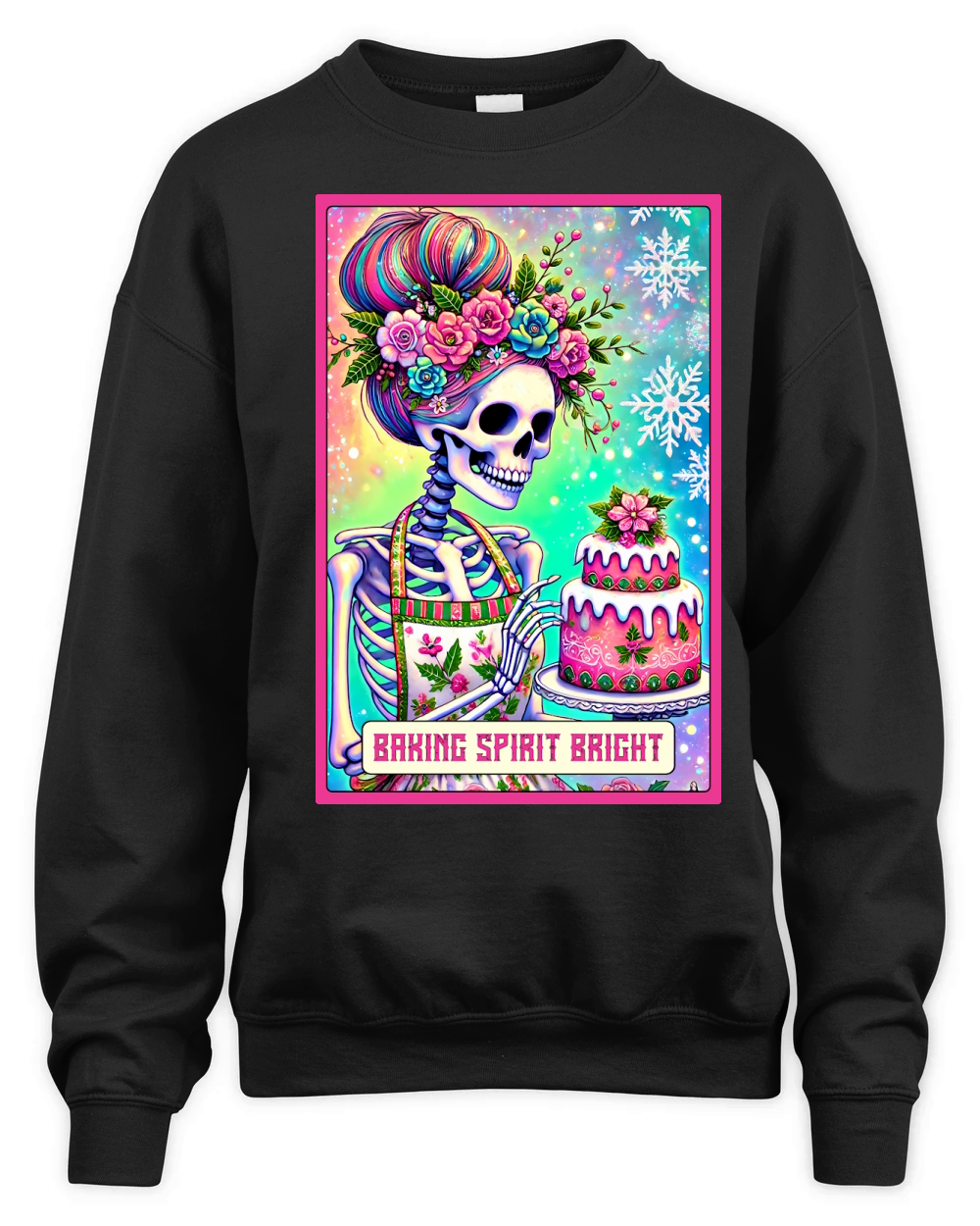 Baking Spirit Bright Skeleton Taro Card 02 Unisex Premium Crewneck Sweatshirt