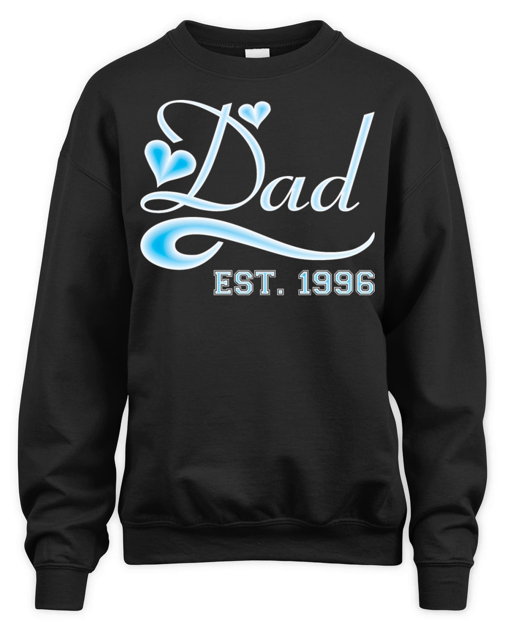 Dad Established 1996 Happy Fathers Day Unisex Premium Crewneck Sweatshirt