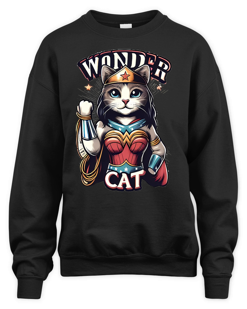 funny super cat (9) Unisex Premium Crewneck Sweatshirt