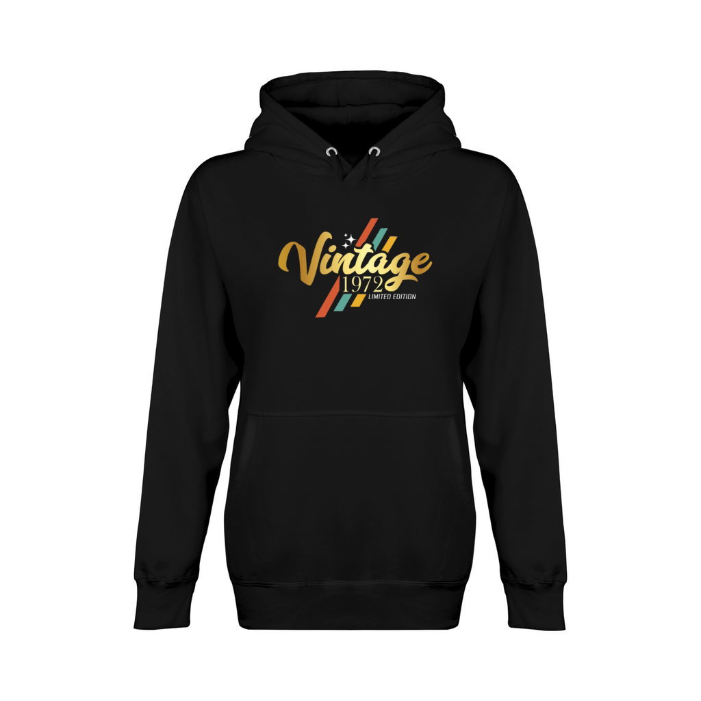 50th Birthday Vintage 1972 Unisex Premium Pullover Hoodie