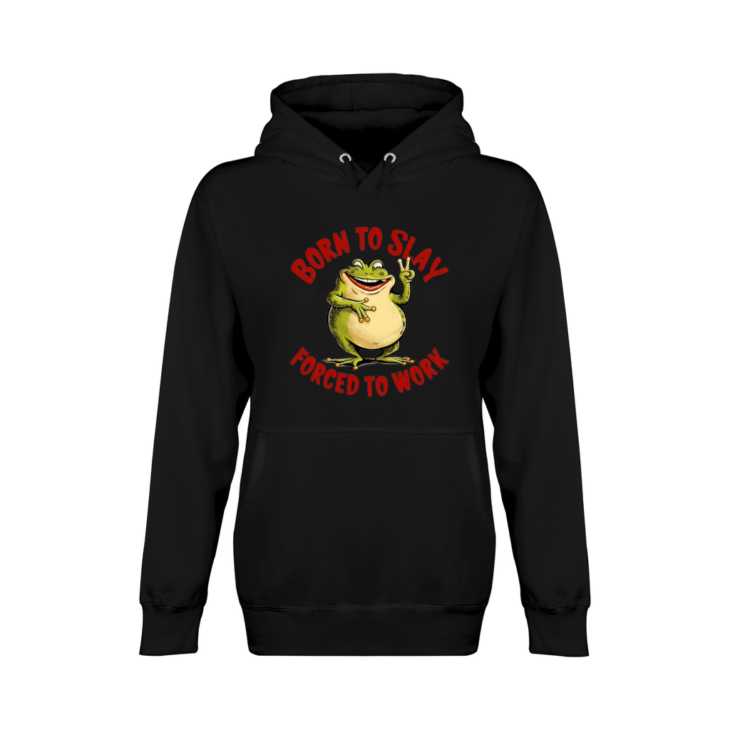 Born To Slay Forced To Work 02 Unisex Premium Pullover Hoodie
