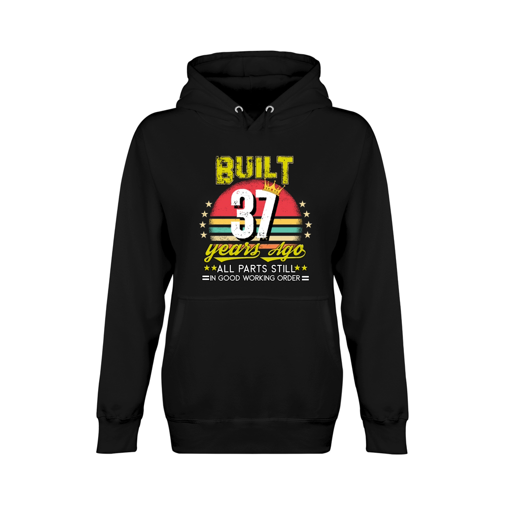 Vintage Birthday 37 Unisex Premium Pullover Hoodie