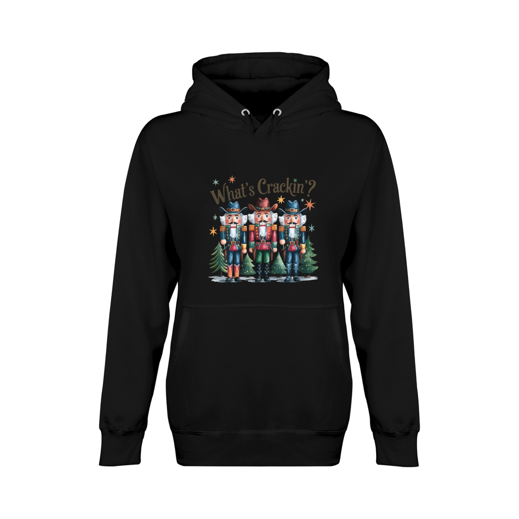 Whats Crackin Vintage Christmas Unisex Premium Pullover Hoodie