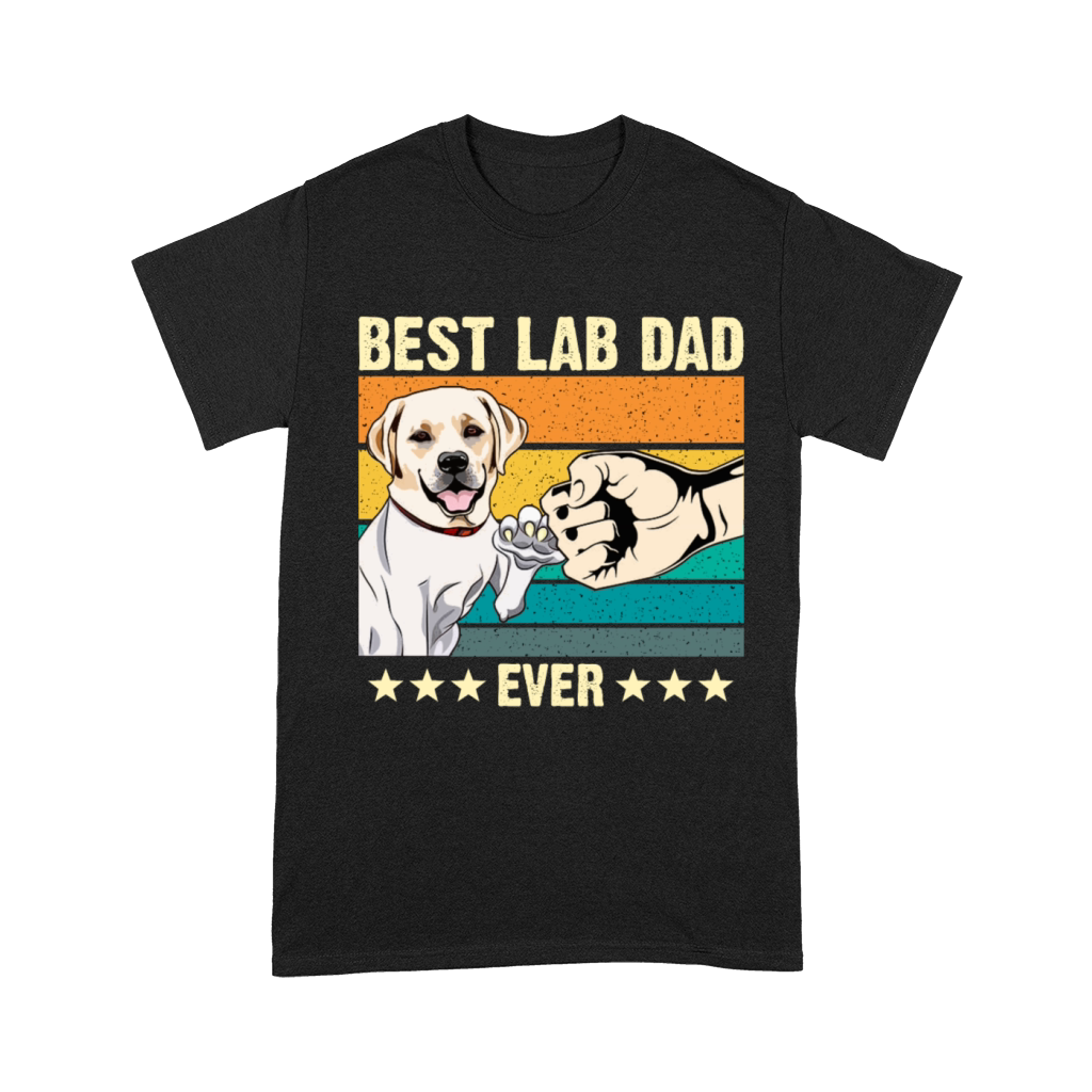 Best labrador Dad Ever lab Retro Vintage Gift Unisex T-Shirt