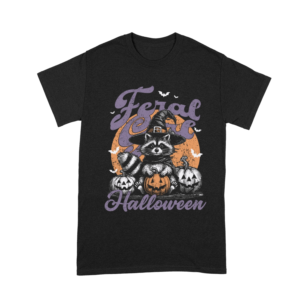 Feral girl Halloween Raccoon D Color Unisex T-Shirt