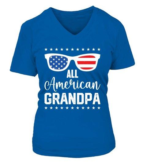 All american grandpa V-neck T-Shirt Woman