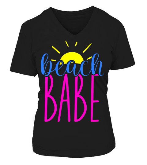 Beach babe V-neck T-Shirt Woman
