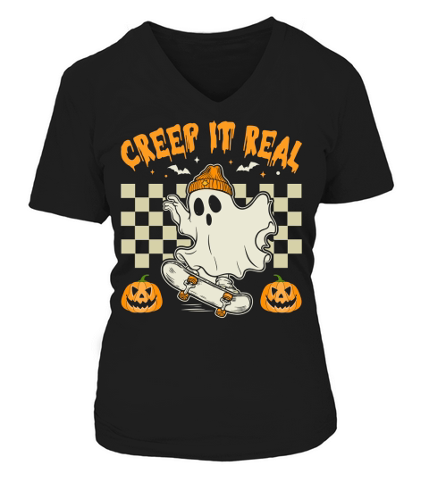 creep it real V-neck T-Shirt Woman