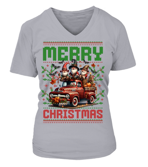 Merry christmas 59 03 V-neck T-Shirt Woman