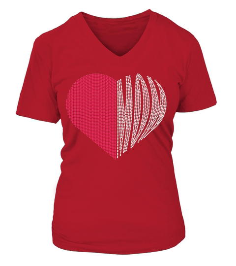 Mom Rhinestone V-neck T-Shirt Woman