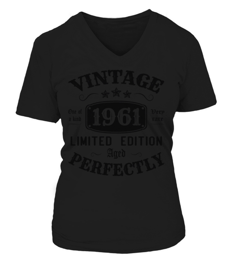 Vintage 1961 Limited Edition Aged Perfectly V-neck T-Shirt Woman