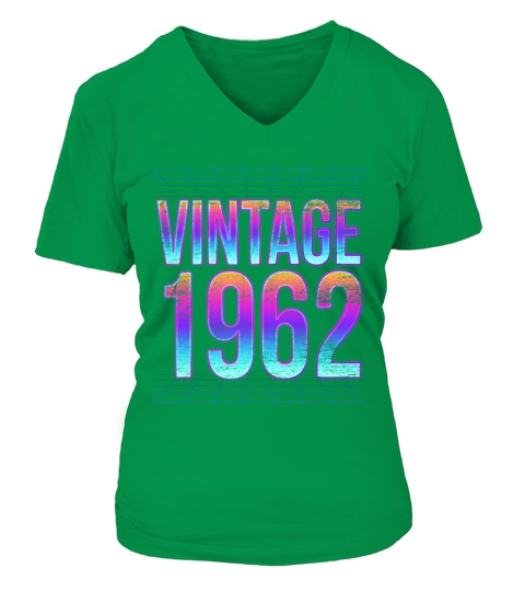 Vintage 1962 59th Birthday Gift V-neck T-Shirt Woman