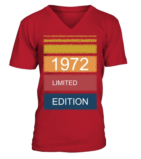 Retro-Vintage limited edition 1972 V-Neck T-shirt