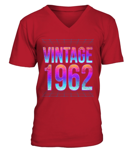 Vintage 1962 59th Birthday Gift V-Neck T-shirt