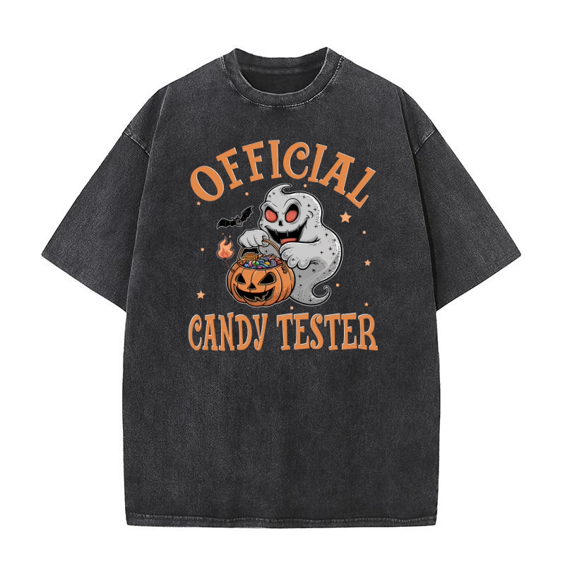 413. official candy tester Washed T-Shirt