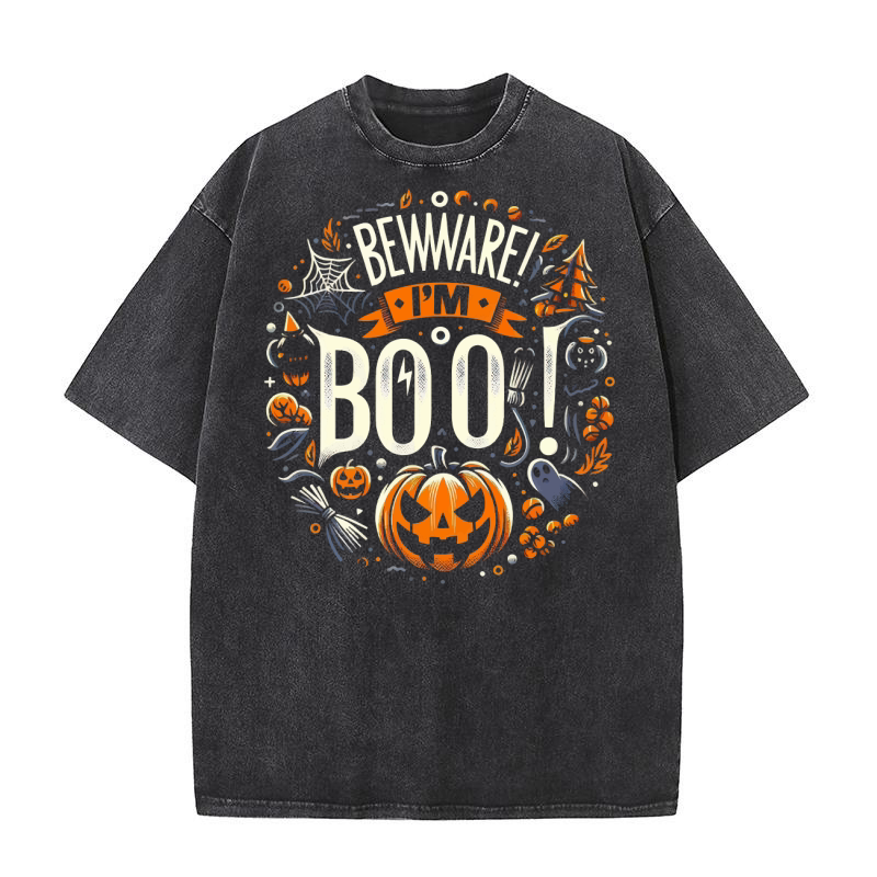 Beware! Im Boo Washed T-Shirt