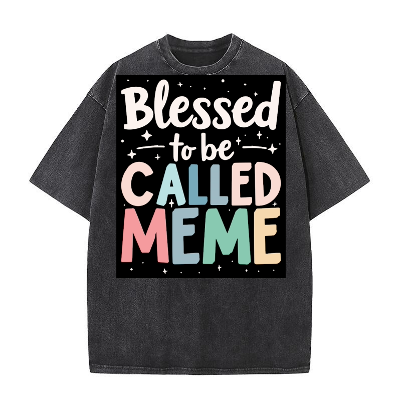 Blessed to ve called meme 02 Washed T-Shirt