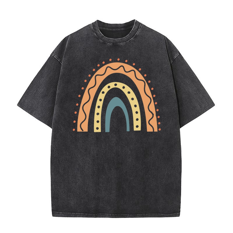 Boho Rainbow Washed T-Shirt