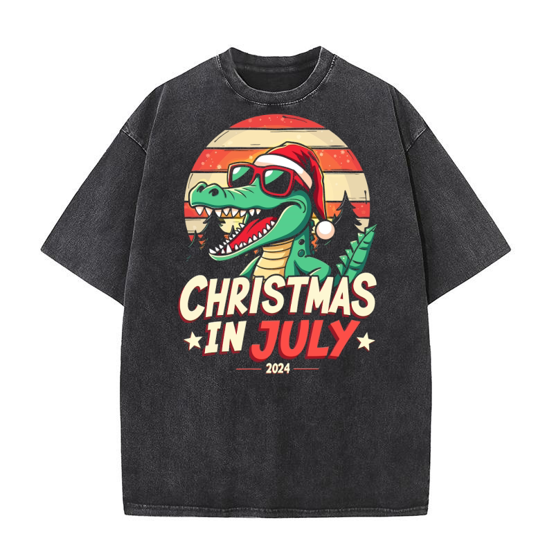 Christmas In July 2024 3 04 Washed T-Shirt