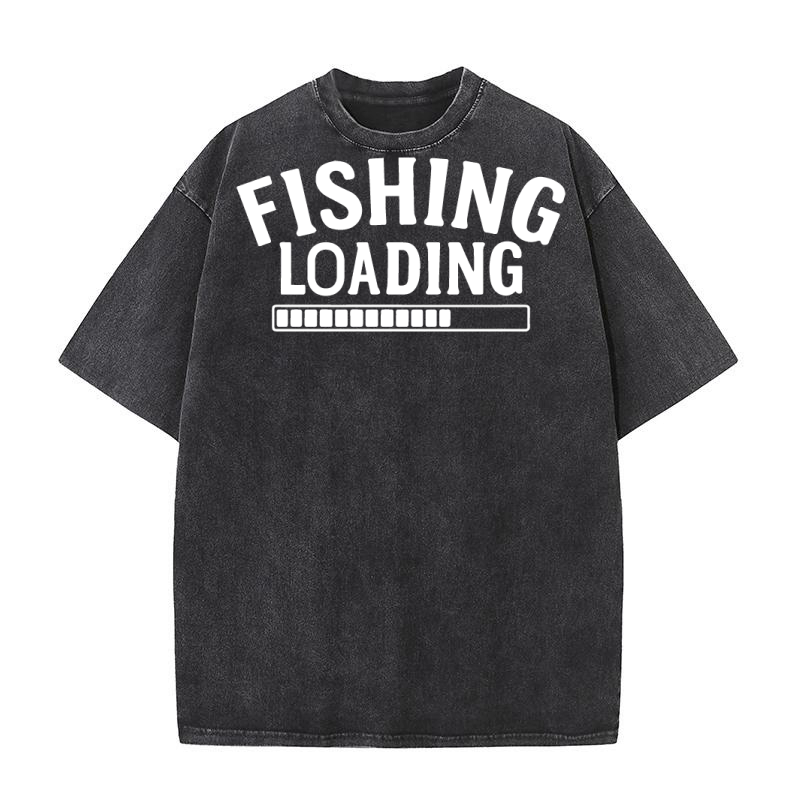Fishing loading Washed T-Shirt