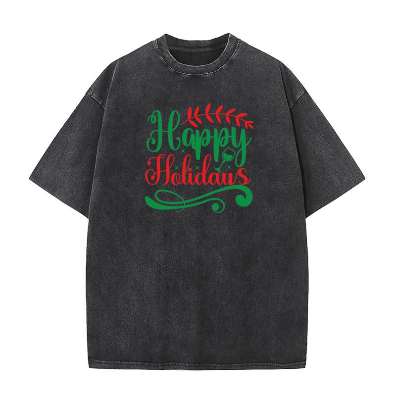 Happy holidays 7 Washed T-Shirt