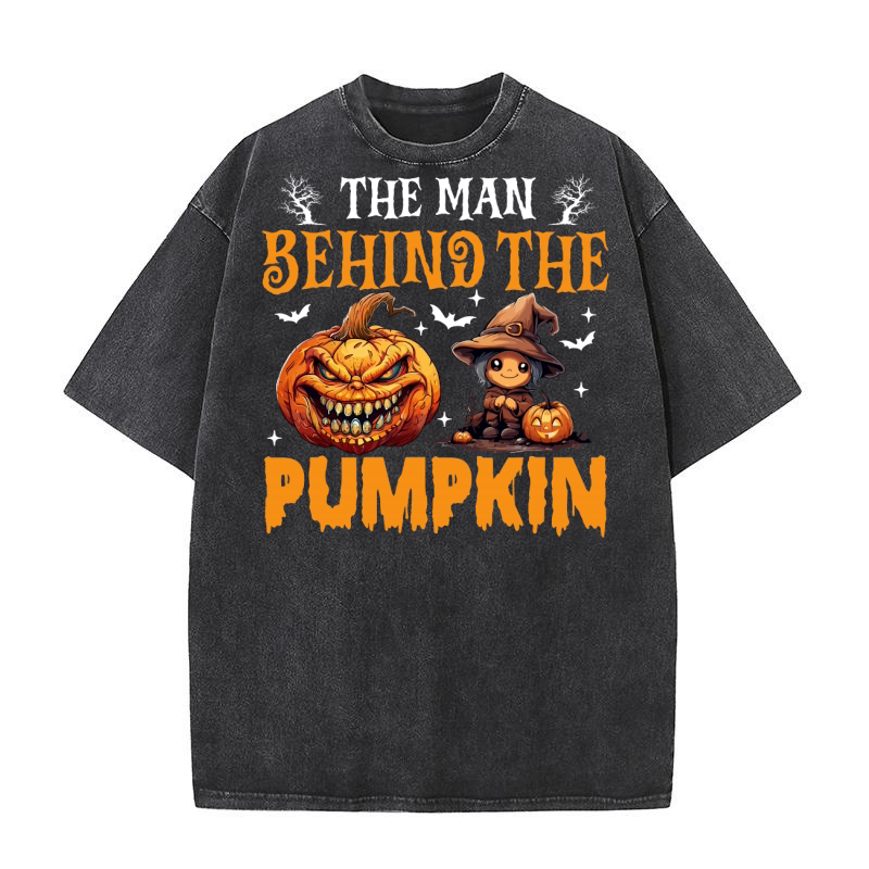 The Man Behind  The  Pumpkin Washed T-Shirt
