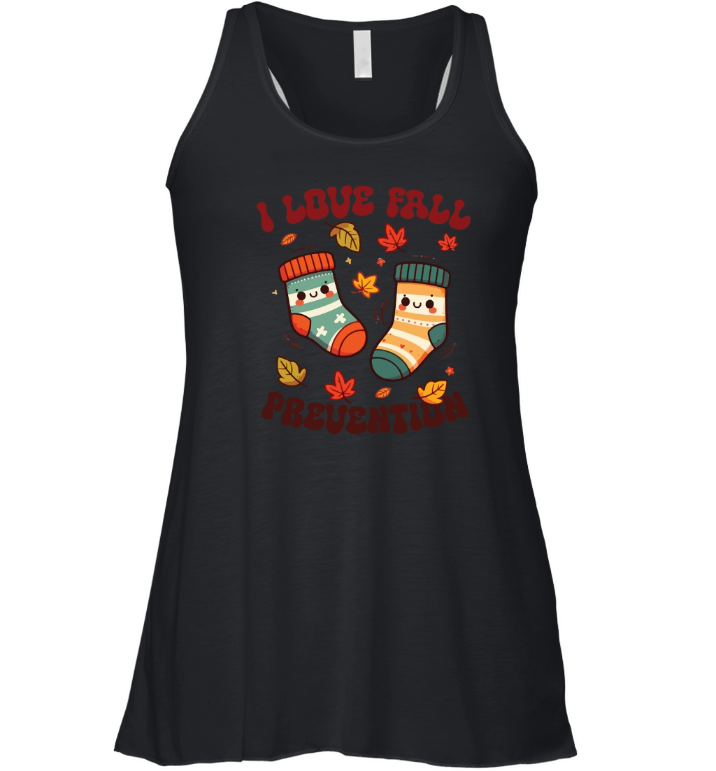 I Love Fall Prevention Pumpkin Women's Flowy Tank Top