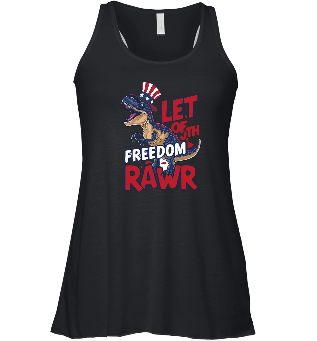 Let freedom rawr 03 Women's Flowy Tank Top