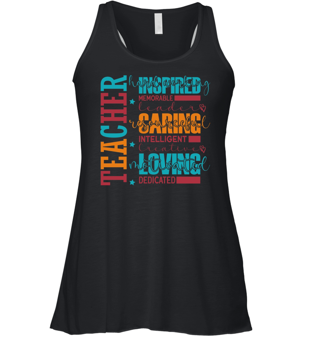 Teacger hard working memorable leader Resourceful 2 Women's Flowy Tank Top