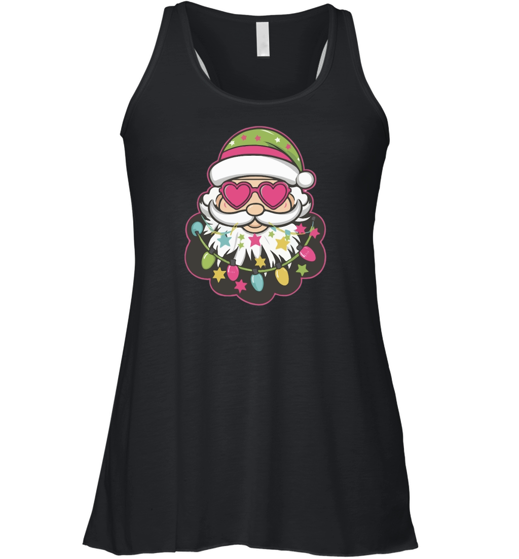 Vibrant Santa Colorful 2 Women's Flowy Tank Top