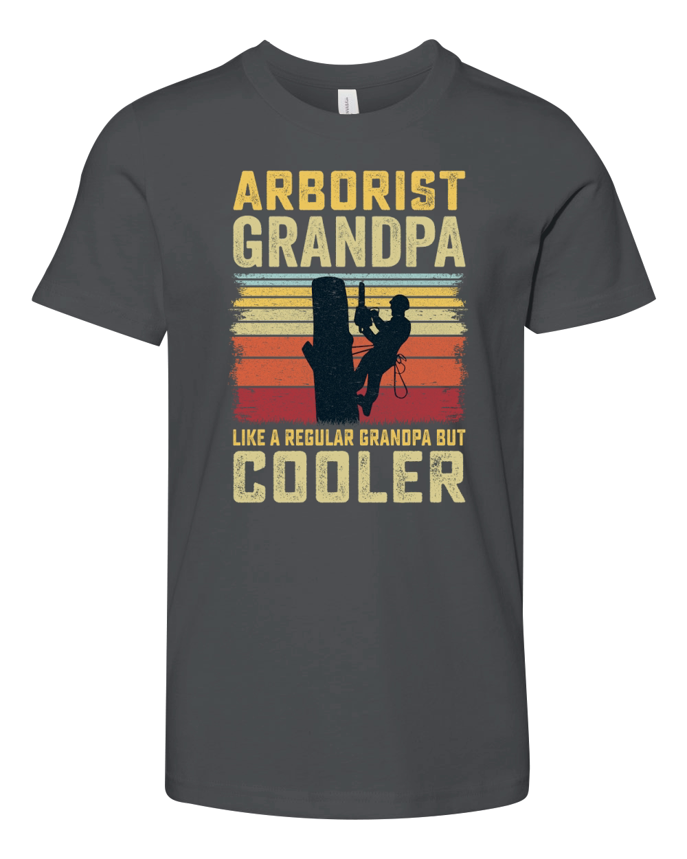 Arborist Grandpa Like A Regular Grandpa But Cooler (2) Youth Unisex Jersey Tee